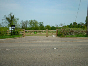 Entrance from the road 2001